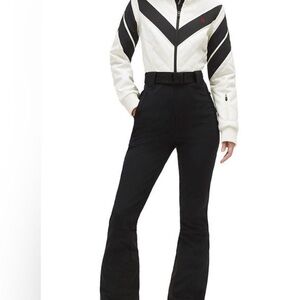 Perfect Moment Frost leather chevron jumpsuit sz Small